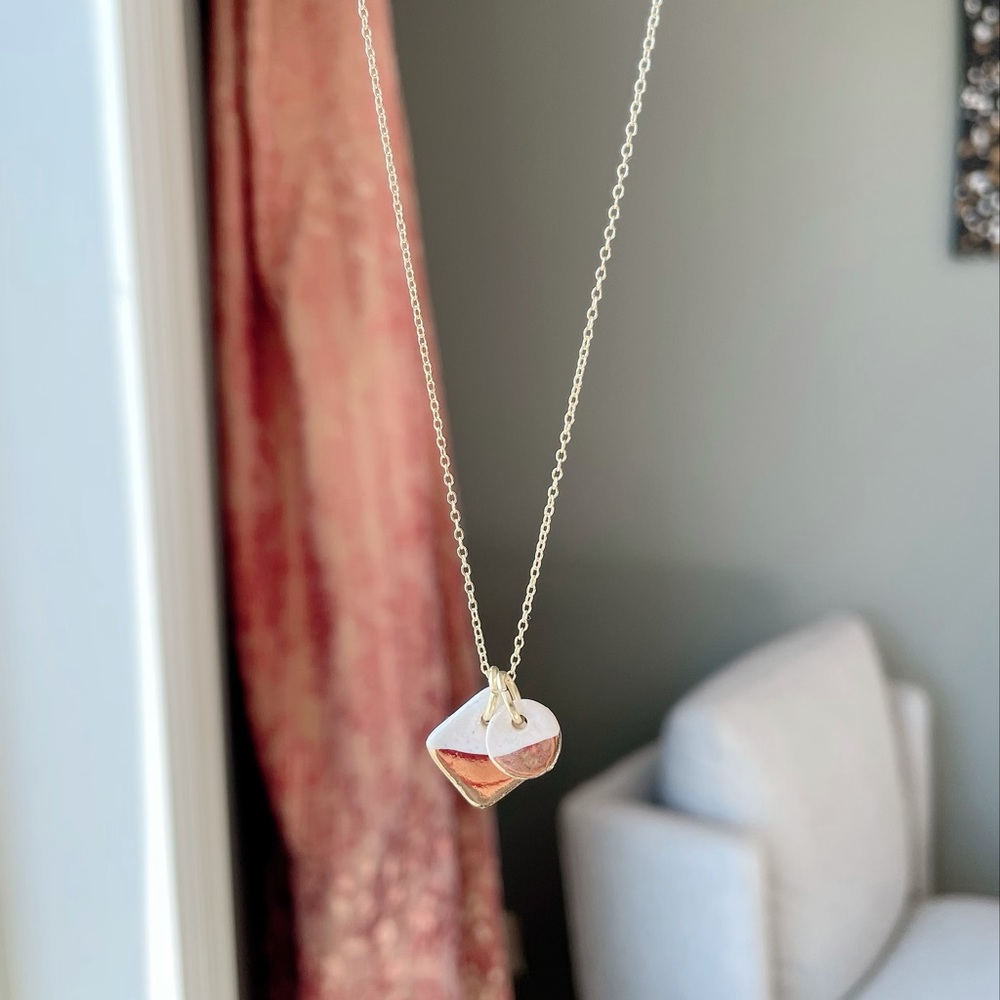 Handmade ceramic necklace